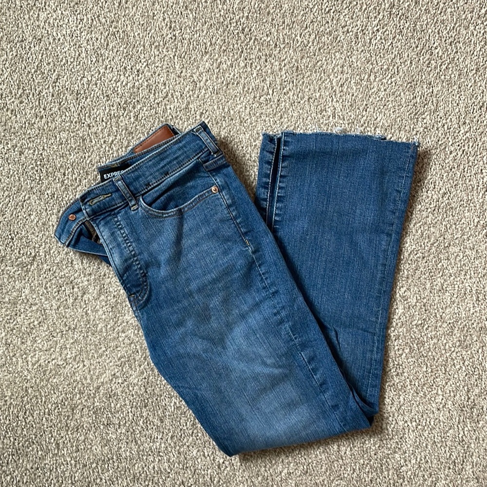 Express cropped flare